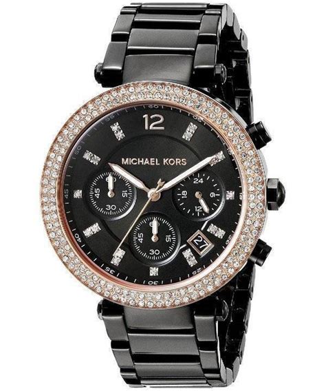 michael kors montre noire|michael kors watch collection.